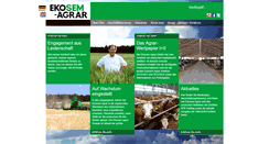 Desktop Screenshot of ekosem-agrar.de
